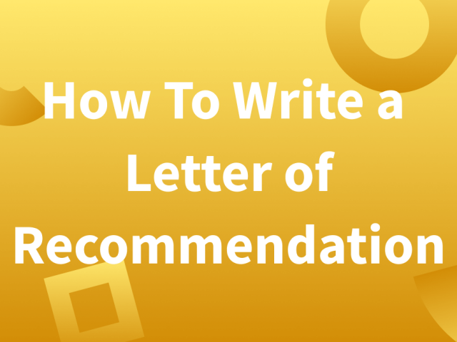 Letter Of Recommendation